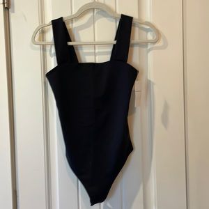 ABERCROMBIE & FITCH - Soft A&F Collection- black tank bodysuit- NWT - XS